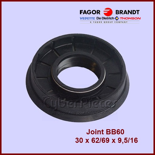 Joint d'axe BB60 30x62/69x9,5/16mm Brandt 55X3678