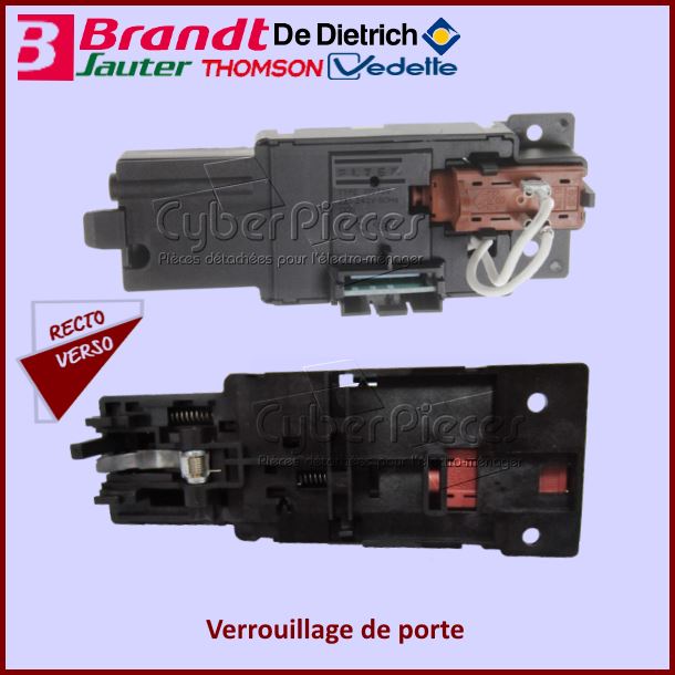 Verrouillage de porte sans filerie Brandt 72X6275