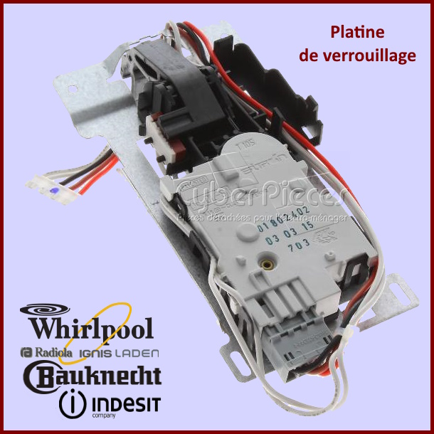 Platine de verrouillage Indesit C00114564