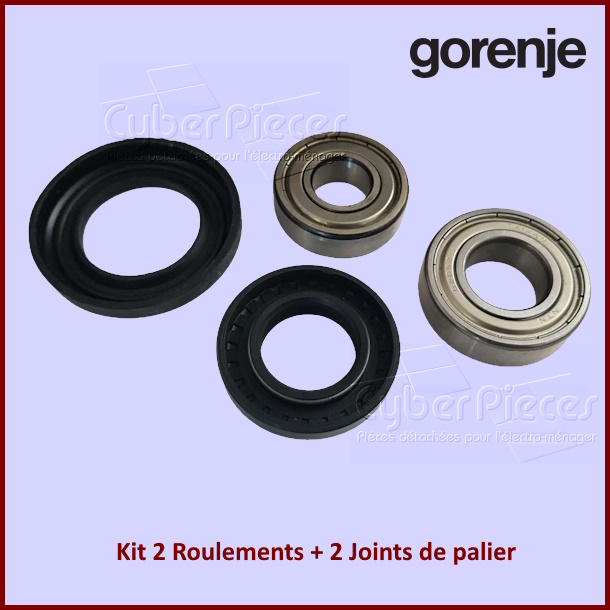 Kit 2 Roulements + 2 Joints de palier Gorenje 488122