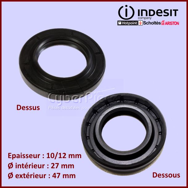 Joint d'axe 27x47x10/12mm Indesit - Siltal