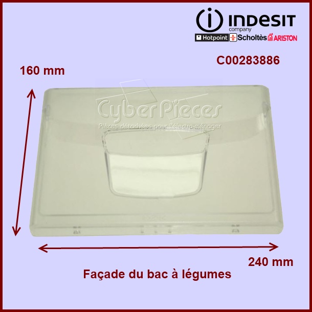 Façade bac à légumes Indesit C00283886