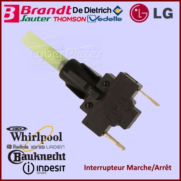 Interrupteur M/A Groupe Brandt LG et Indésit