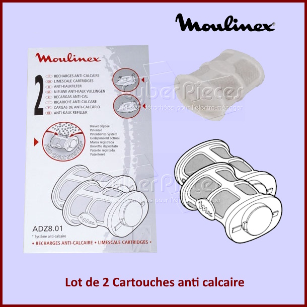 Cartouche anti calcaire Moulinex ADZ801