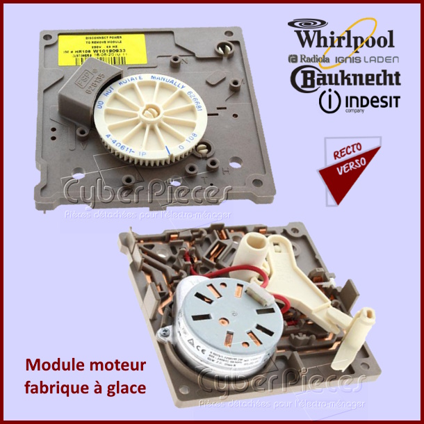 Module moteur fabrique à glace Whirlpool 482000008812