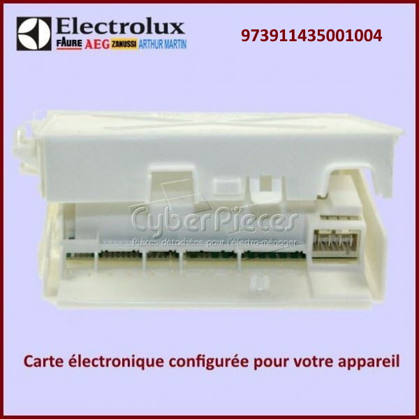 Carte electronique EDW1X configuré Electrolux 973911435001004