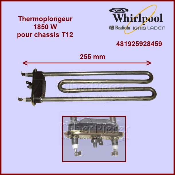 Thermoplongeur 1850W - T12 Whirlpool 481925928459