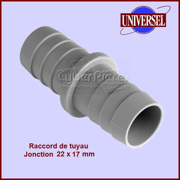 Jonction 22X17mm pour tuyau de vidange