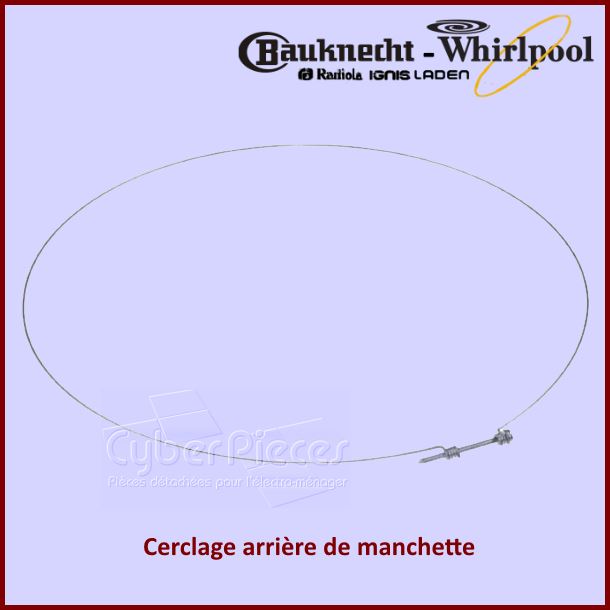 Cerclage Arrière de Manchette Whirlpool 481949238119