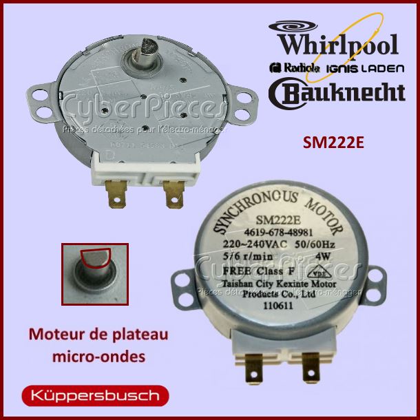 Moteur SM222E Whirlpool 481067848981