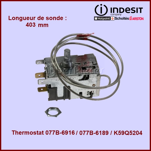 Thermostat 077B6189 Indesit C00143906