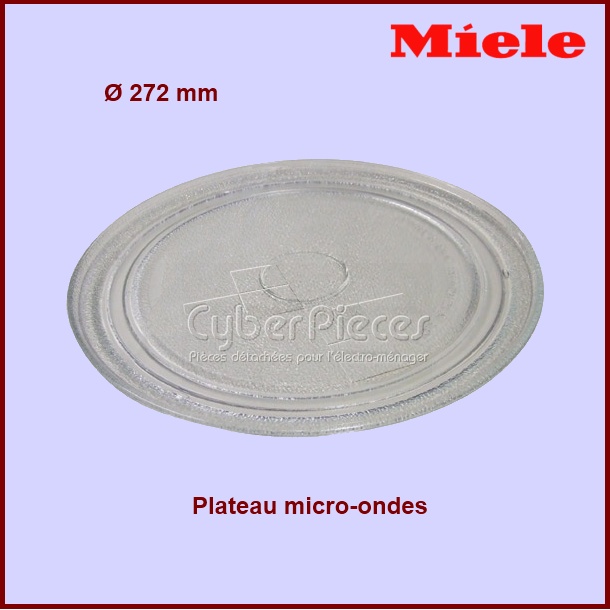 Plateau en verre 272mm Miele 6636761