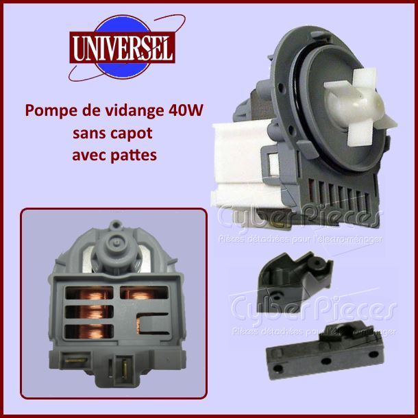 Pompe de vidange universelle 40W avec pattes