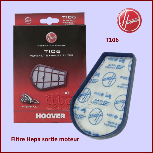 Filtre Hepa T106 sortie moteur Hoover 35601238