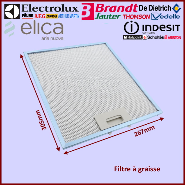 Filtre à graisse 305x267mm