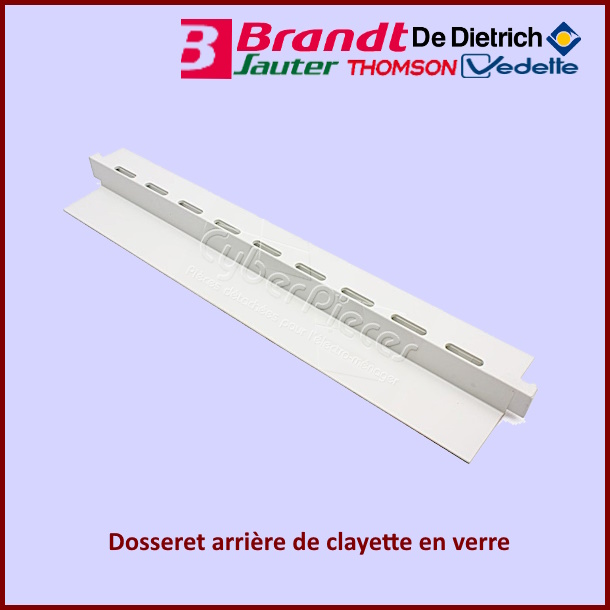 Profilé arrière de clayette en verre Brandt 45X0751