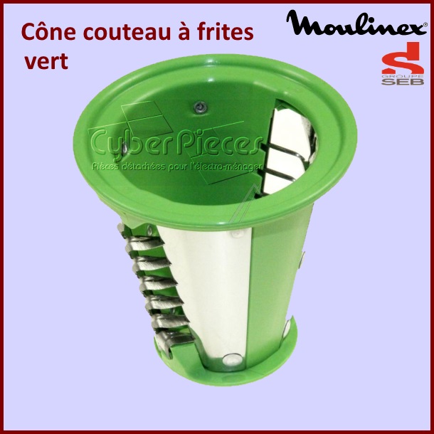 Cône couteau à frites vert SS-194002