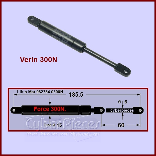 Vérin 300 Brandt - Thermor - De-Dietrich 93X5371