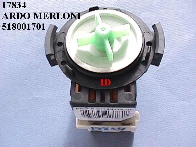 Pompe Plaset Ardo Merloni 518001701 -  Pièces machine à laver