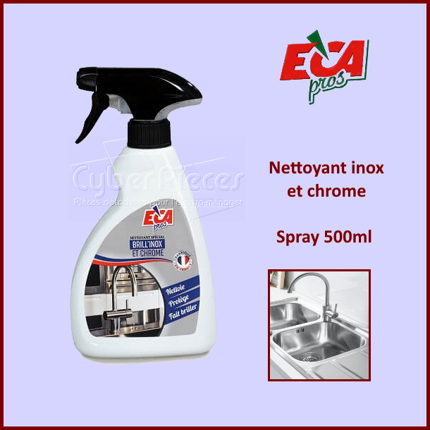 Nettoyant inox et chrome 500ml ECA PROS