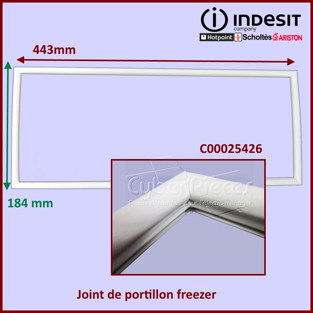 Joint de portillon freezer Indesit C00025426