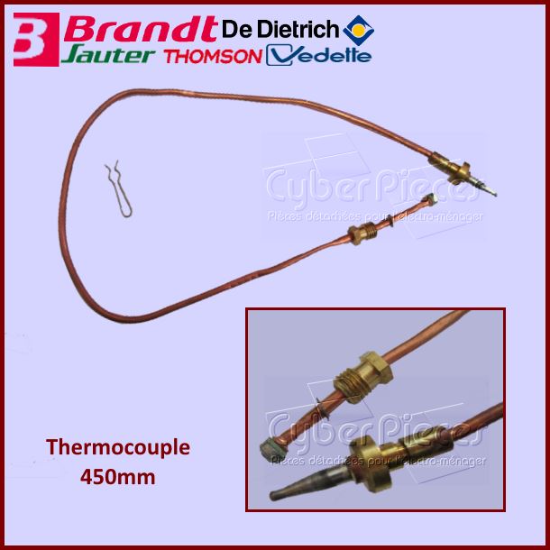 Thermocouple 450mm Brandt 75X6728