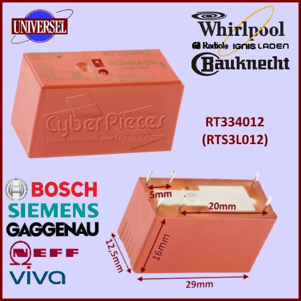 Relais RT334012 WG Schrack