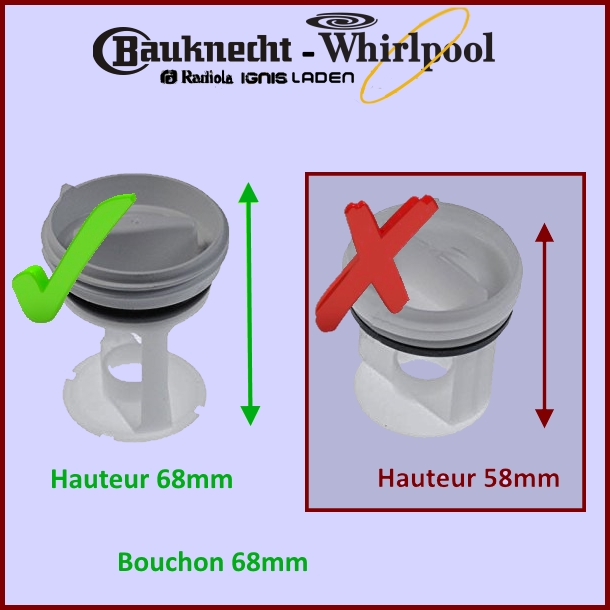 Bouchon Filtre Whirlpool 484000000966