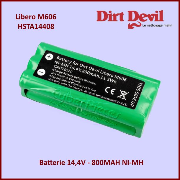 Batterie 14,4V-800MAH NI-MH Dirt Devil HSTA14408