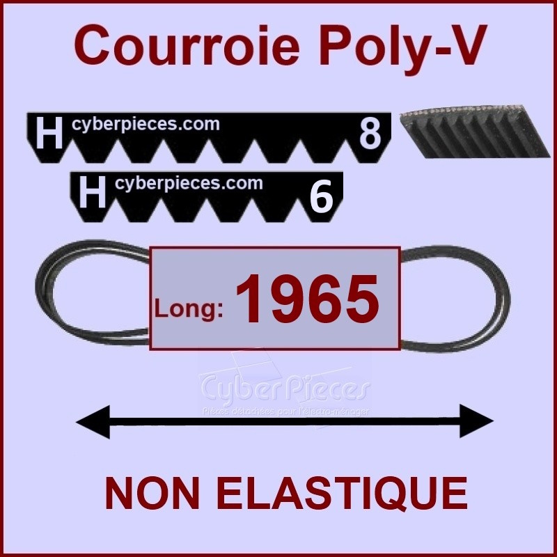 Courroie 1965H6 / 1965H8 non Ã©lastique - PiÃ¨ces sÃ¨che-linge