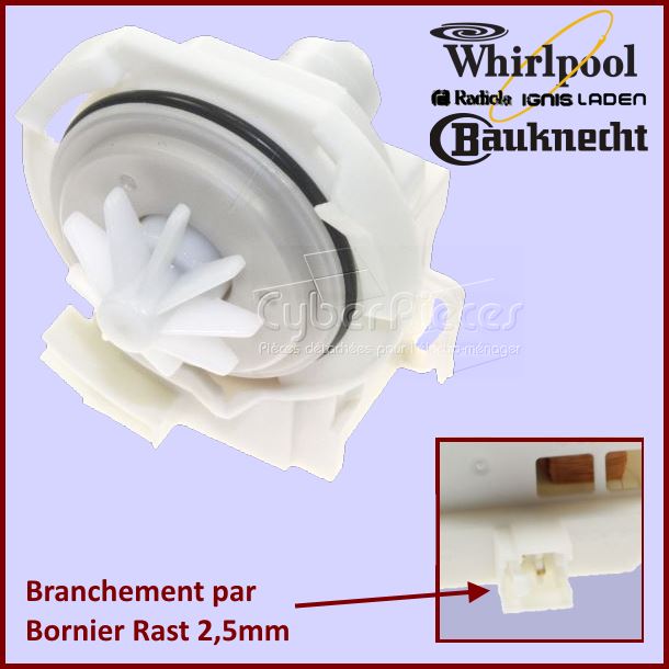 Pompe de Vidange Whirlpool  481010751595