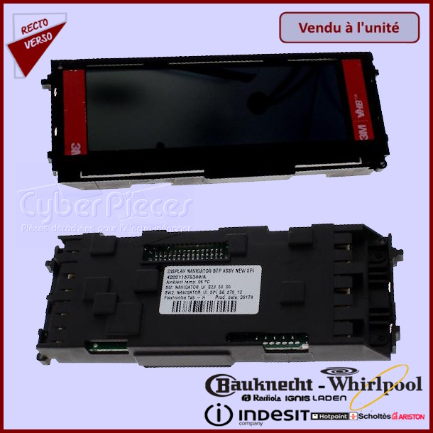Afficheur navigateur four Indesit C00517470