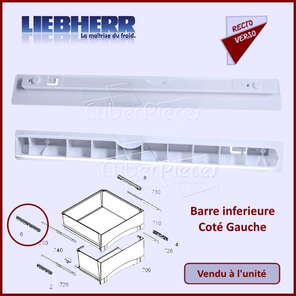 Barre inferieure Gauche Liebherr