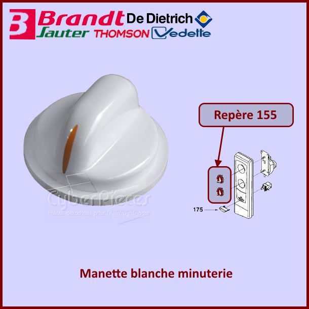 Bouton minuterie Brandt 79X5392 - Pièces Micro-ondes