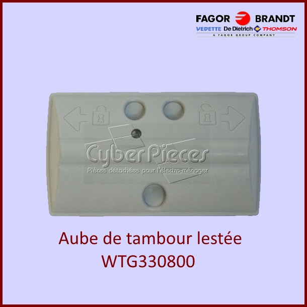 Aube de brassage Brandt WTG330800