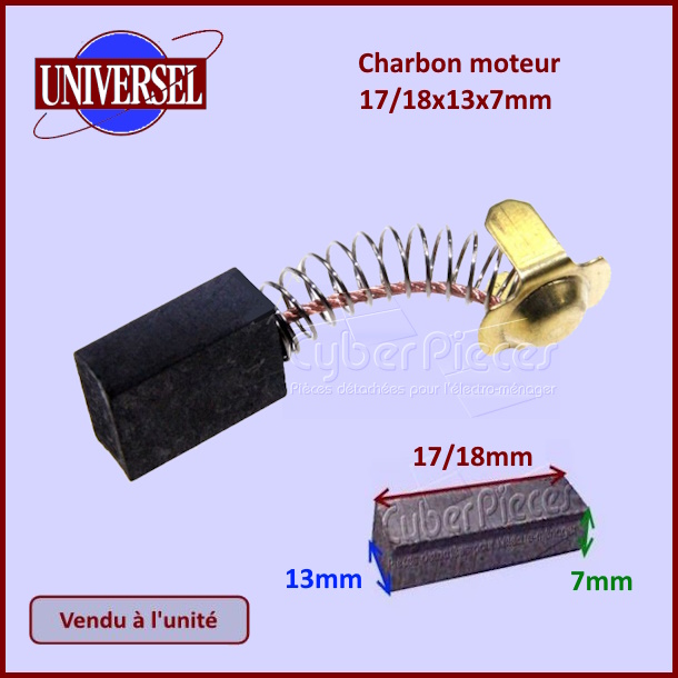 Charbon moteur 17-18x13x7mm