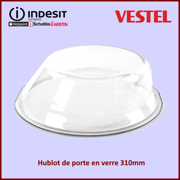 Hublot de porte en verre 310mm Vestel 47003030