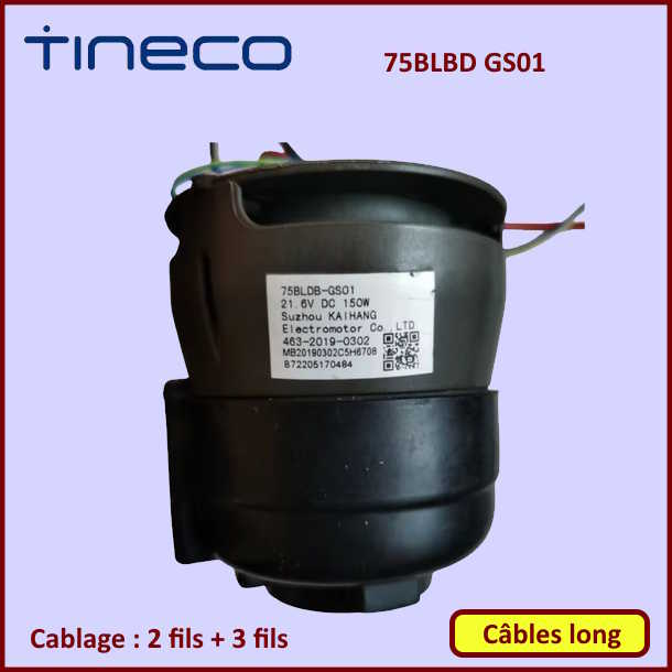 Moteur aspirateur  TINECO 75BLDB-GS01 (câble long)