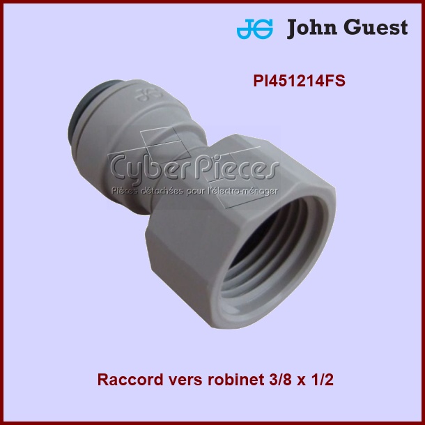 Raccord vers robinet 3/8 x 1/2 JG-PI451214FS