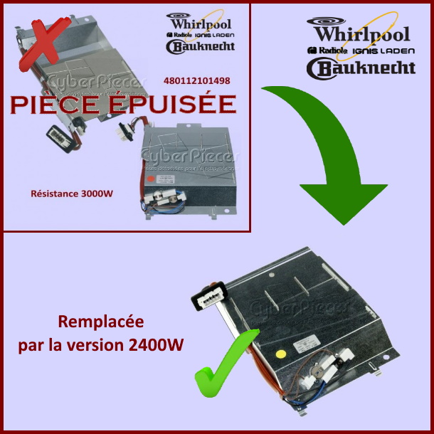 Resistance 3000W 230V - 480112101498