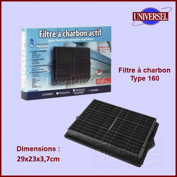 Filtre à charbon CHF160 Type 160