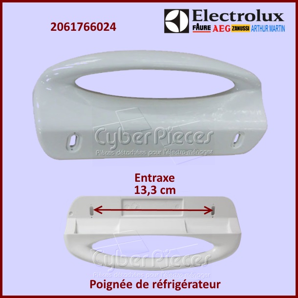 Poignée de porte entraxe 13,3 cm Electrolux 2061766024