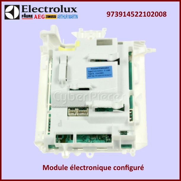 Carte électronique configuré Electrolux 973914522102008