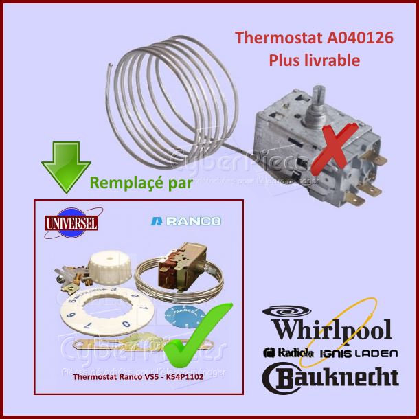 Thermostat A040126 - K54L1803 - 481927128766