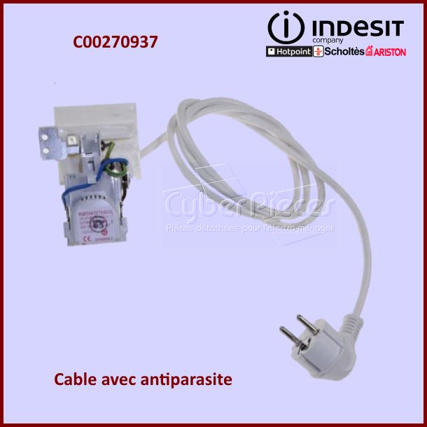 Cable d'alimentation + Antiparasite C00270937