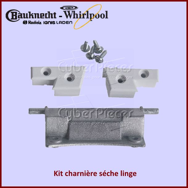 Kit charnière de porte Whirlpool 481941719341