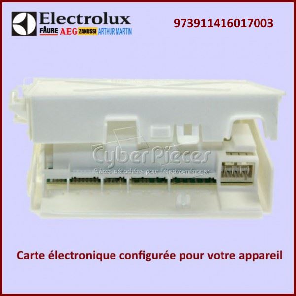 Carte électronique configuré EDW1X Electrolux 973911416017003