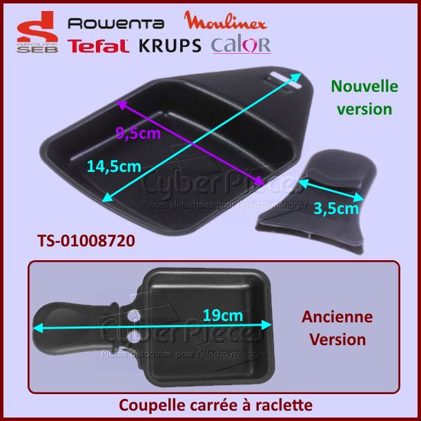 Coupelle Carrée pour raclette Tefal XA400202